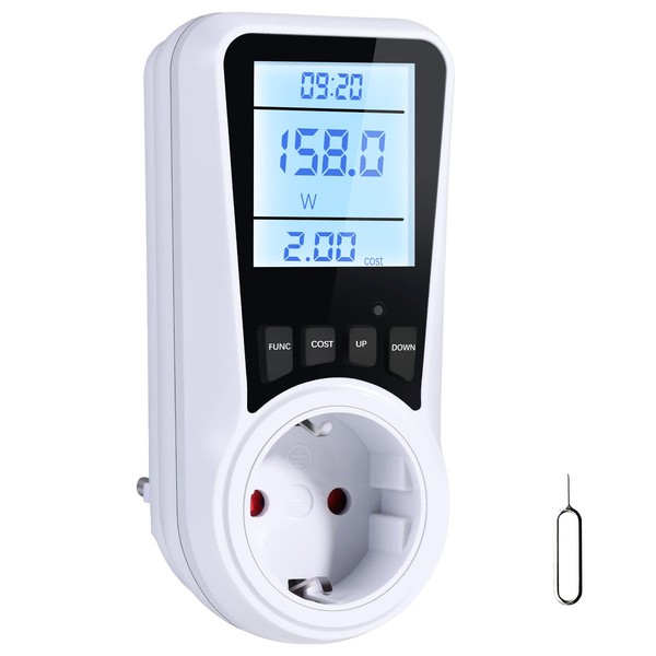 Vinabo Electric Consumption Meter Power Meter Power Consumption 16A/3680W Italian