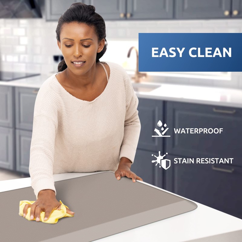 KitchenClouds KitchenClouds Kitchen Mat Cushioned Anti Fatigue Kitchen Rug 0.8inch