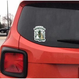Barber Shop 6-Inch Vinyl Decal Sticker for Laptops, Water Bottles, Cars, Notebooks, and More – Durable, Waterproof, Weather-Resistant, Easy to Apply, and Long-Lasting