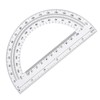 2 Pcs Plastic Protractor Protractor 180 Degrees, 4 Inch and