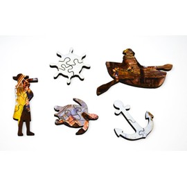 Wooden Jigsaw Puzzle for Adults - Restoring The HMS Victory - 425 Unique Wooden Pieces - Made in USA by Nautilus Puzzles