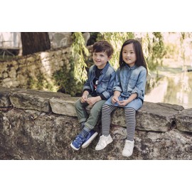 ESPRIT Easy Stripe Cotton Children's Tights Grey Blue Many Other Colours Reinforced Children's Tights with Pattern Opaque Cotton Tights Colourful with Stripes Pack of 1, Grey (Light Grey Melange 3390), 110-116