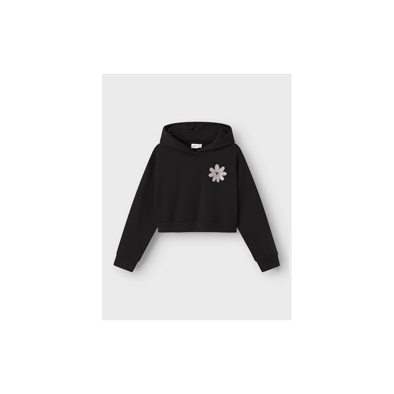 NAME IT Ragazza Nkfkory LS Crop RLX SWE Wh Bru