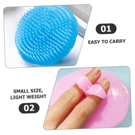 BIUDECO Shampoo Brush Scalp Massager Hair Scalp Massage Brush When Shampoo Scalp Brush 4PCS Set Easy to Use