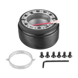 Qiilu Steering Wheel Hub Adapter Racing Steering Wheel Hub Adapter Kit for 323 Miata MX3 MX5 MX6
