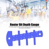 Router Depth Gauge Tool Imperial Height Measurer Template DIY Woodworking