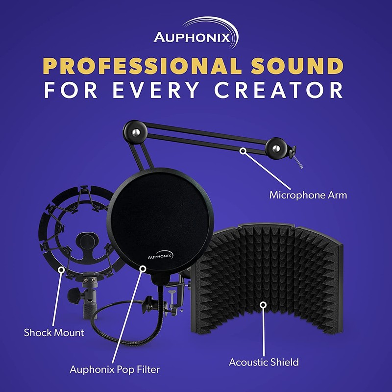 Auphonix Blue Yeti Shock Mount - Latest Lightweight Shockmount System