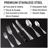 49PCS Silverware Set with Organizer, Stainless Steel Flatware Drawer Cutlery