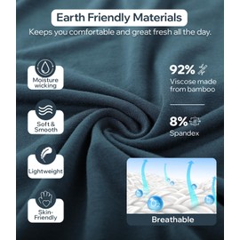 BAMBOO COOL Mens Pajama Set Summer Pjs Sleepwear Short Sleeve Shirts Soft Lightweight Sleep Sets Loungewear with Pockets Green