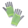 Bristol Novelty BA572 Fishnet Gloves Short Neon Green, Womens, One