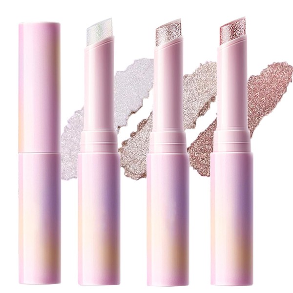 Crystal Hydrating Jelly Eyeshadow Stick, 4Pcs Crystal Jelly Glaze Eye