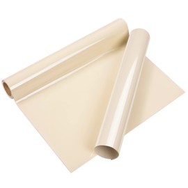 VINYL FROG Heat Transfer Vinyl Roll HTV Vinyl - 12"x5ft Cream Iron on Vinyl for T-Shirts, Heat Press Vinyl for DIY Craft Designs (Cream)