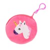 SandT Collection Pink Unicorn Coin Purse Backpack Charm Keychain Coin