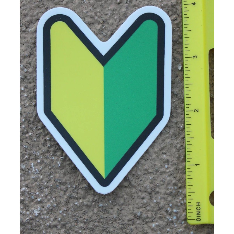 Shoshinsha Mark Wakaba Mark Japan Student Driver Vinyl Sticker
