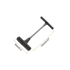 sourcing map 3000pcs Standard Tagging Gun Fasteners 0.5x0.3 Inch Plastic Tags Clothing Tag Black 12mm/0.5inch Tags Barbs Attachments for All Standard Price Tag Gun