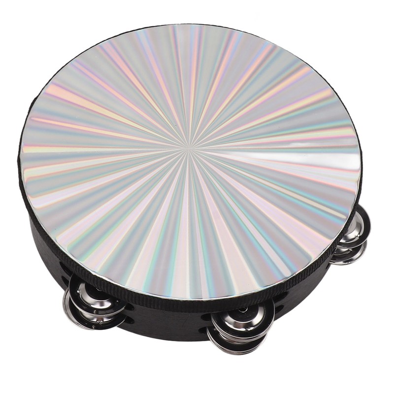Tambourine Double Row Jingles Drum Metal Bell Handheld Drum Kids