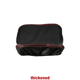 AJHLJ® for 2022 2023 2024 2025 2026 Honda Civic 11th Gen Sedan, Soft PU Leather Center Armrest Console Box Cover, Anti-Aging Scratch-Resistant Car Trim Protective Case Interior Accessories (Red)