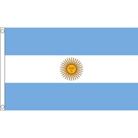 Argentina Small Flag - 3 x 2 FT - 100% Polyester With Eyelets Banner - FlagSuperstore