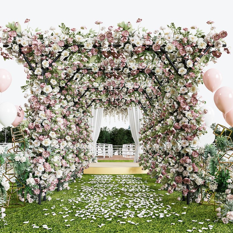 Supersize Flattop Garden Arch, 140.7" L x 106.3" H Garden