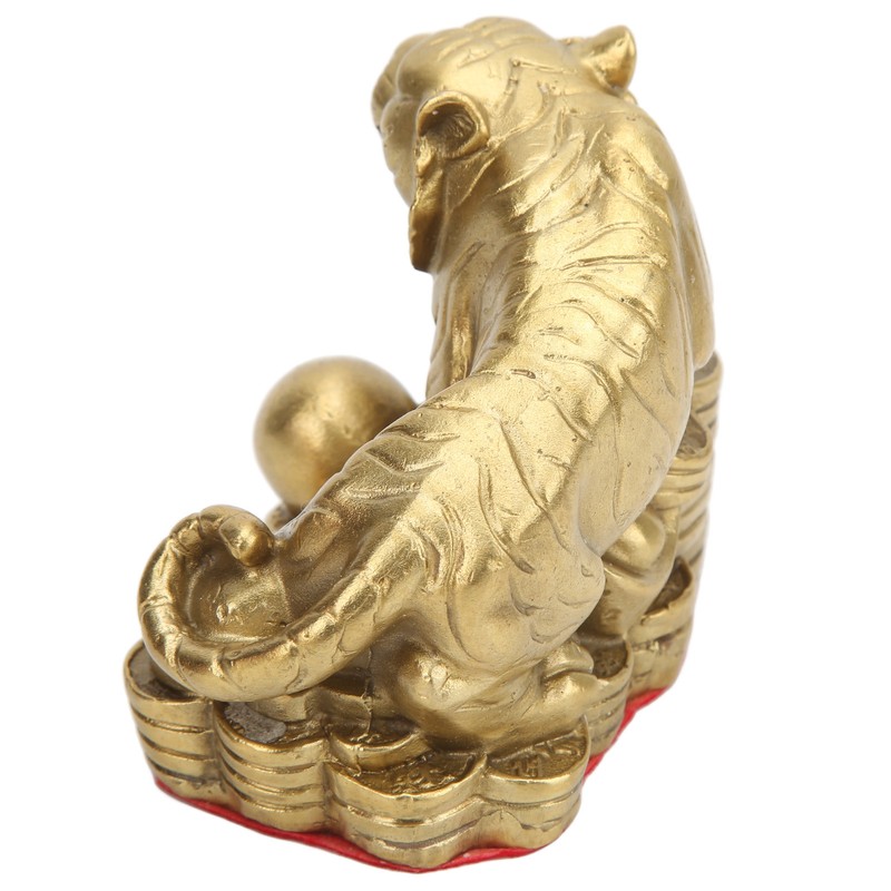 Brass Tiger Statue Sturdy Durable Brass Attract Wealth Fortune Easy
