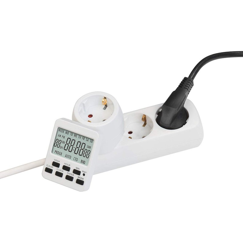 revolt Timer Socket: Digital Timer Switch with 180° Rotating LCD