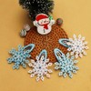 8PCS Christmas Snowflake Hair Clip - Christmas Blue White Hair