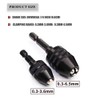 Mini Drill Chuck Adapter 2 PCS Keyless Quick Change Mini