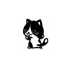 [Tamiya] Go Ahead Cat Sticker Standing Cat Made in Japan