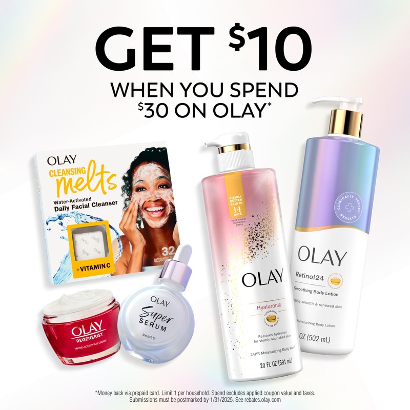 Olay Cleansing Melts + Hyaluronic Face Cleanser, Water-Activated Face Wash