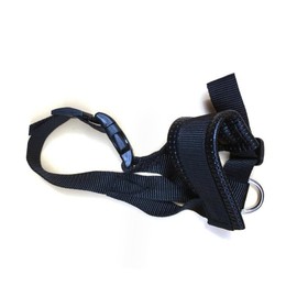 Voarge Dog Muzzle, Nylon Soft Dog Muzzle, Prevent Biting Barking, Pet Muzzle for Small Medium Large Dogs, Black, XL