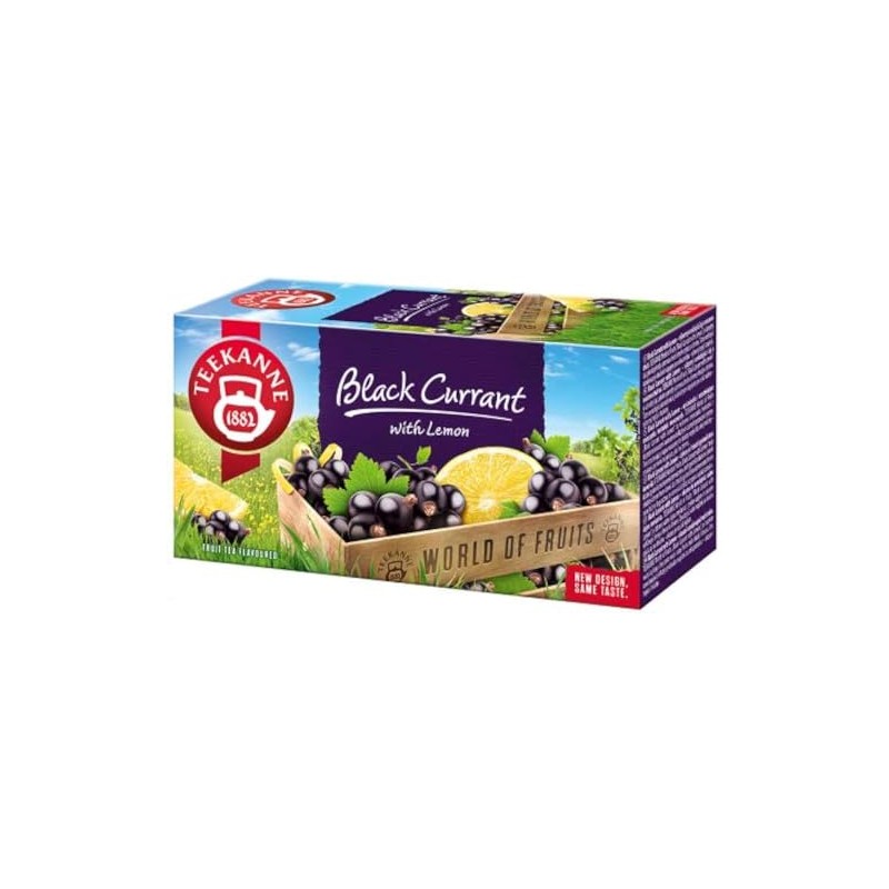 Teekanne Black Currant with Lemon All Natural Fruit Flavored Infusion