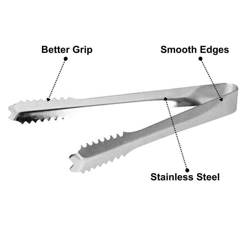 Mini Stainless Steel Tongs | 18cm / 7" Tongs for