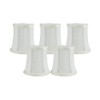 Meriville Set of 5 Faux Silk Chandelier Lamp Shades –