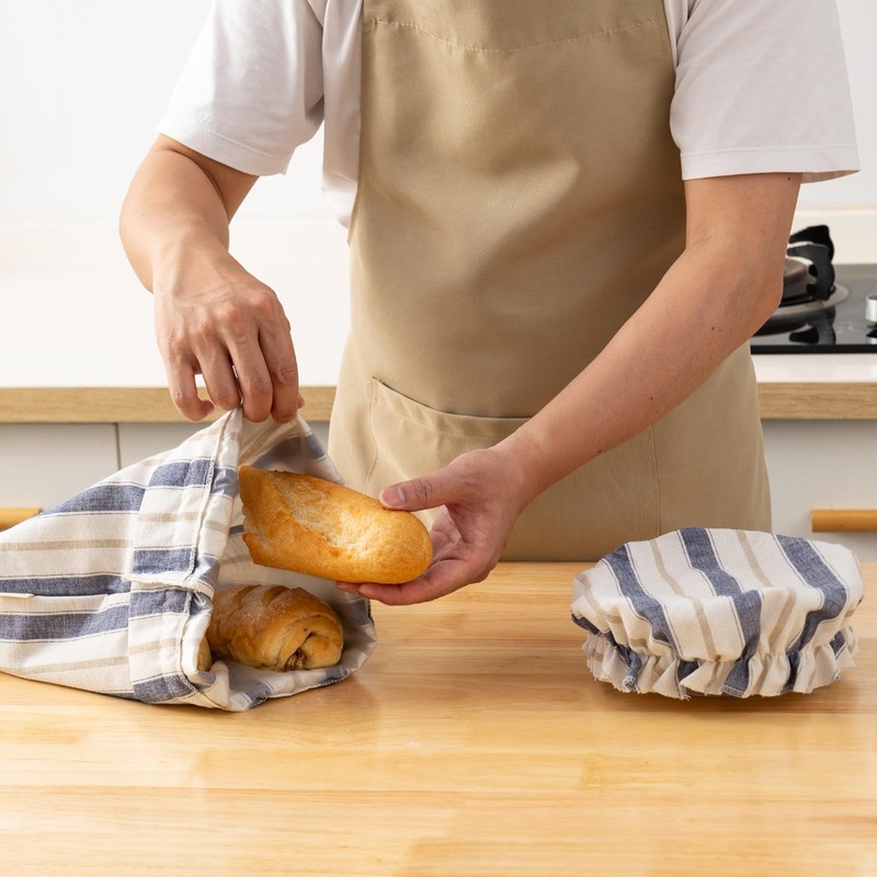 Linen Bread Bag for Homemade Sourdough Bread with Proofing Cover,