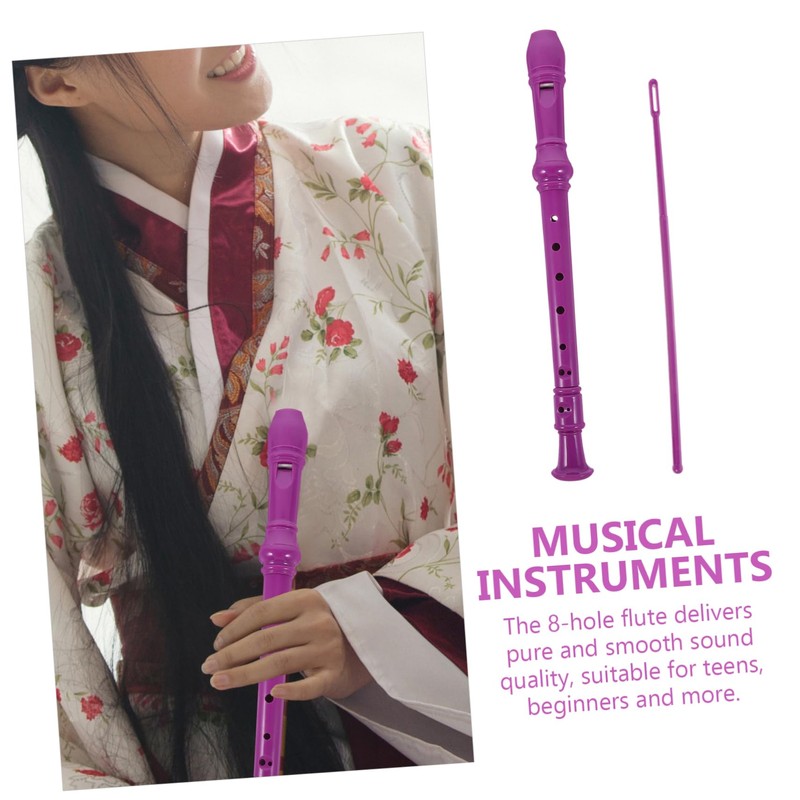 Abaodam Flauta Musical Soprano 8 Agujeros De Abs Con Limpieza
