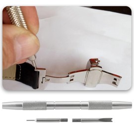 Be In Your Mind 6767-F Spring Bar Tool Double Tip Design Spring Bar Tool for Watch Straps and Bracelet Replacement for DIY and Professional Use, silver