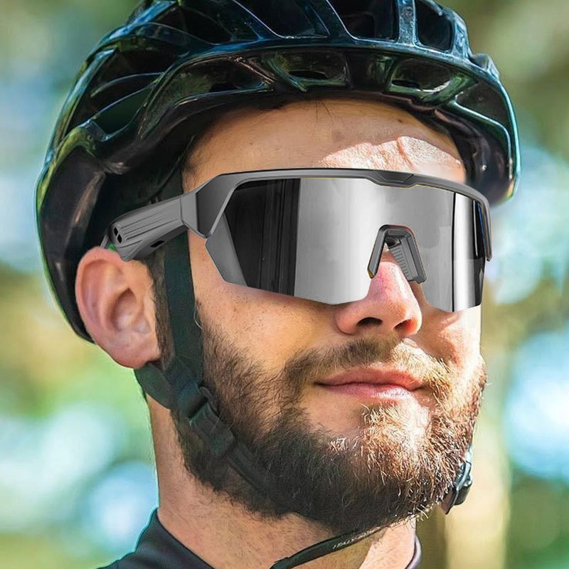 Smart Bluetooth Glasses,Polarized Sunglasses with Bluetooth Speaker,Sports Polarized Sunglasses for