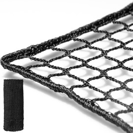 Morelux Golf Netting Material 10'x15' - Golf Hitting Net for Backyard - Sport Netting Barrier - High Impact Nets for Sports (Black, 20mm Mesh)