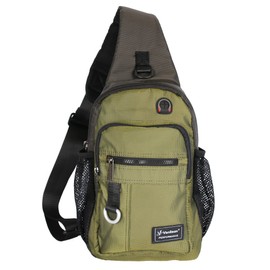 Vanlison Crossbody Sling Bag Backpack for Men & Women Army Green