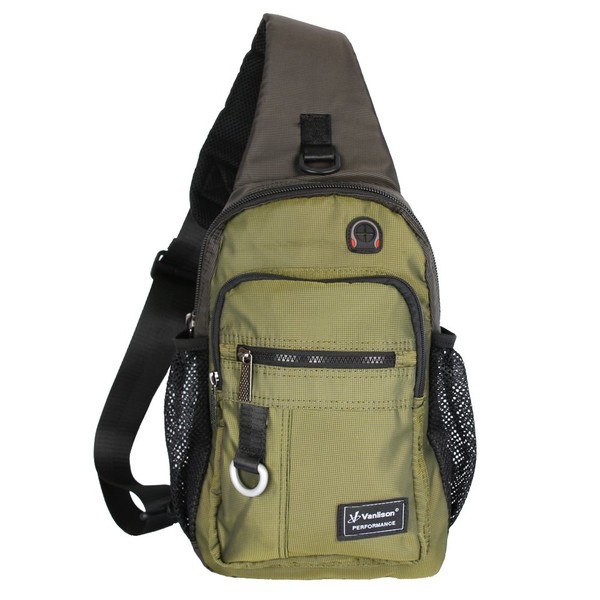 Vanlison Crossbody Sling Bag Backpack for Men & Women Army Green