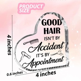 Hairstylist Gifts for Women Men Salon Decor for Hair Stylist Cosmetology Graduation Gifts for Hairstylist Hair Salon Decorations Acrylic Sign 4 x 4 inch (Acrylic1005)
