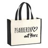 huuraa Jute Bag Pastor with Heart Present Shopper Shopping Bag