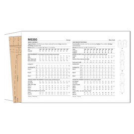 McCall's Women's Shirtdress Sewing Pattern Packet, Design Code M8385, Sizes 20W-22W-24W-26W-28W