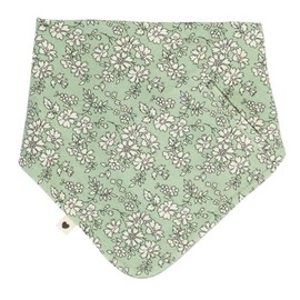 BIBS x Liberty Bandana Soft Bib. Organic Cotton Muslin. One Size (0-36 Months), (Capel Sage), Green