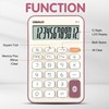 Pendancy Cute Compact Desk Calculator, 12-Digit LCD Display, Basic Functions,