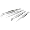 Surtek 115200 Juego de pinzas de presición tipo tweezer, 4