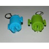 Pair Android Robot Style Keychain Blue LED Eyes Cool Sound