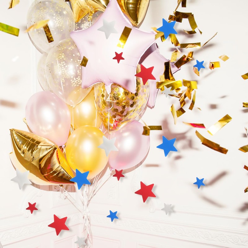 Cabilock 50g Patriotic Star Confetti – Colorful Five-Pointed Scatter