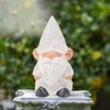 Garden Gnome Resin Structure Stable Bottom Retro Style Gnome Figurine
