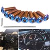 RASTP Steering Wheel Screw Kit,8Pcs (Roast Blue, Style2)